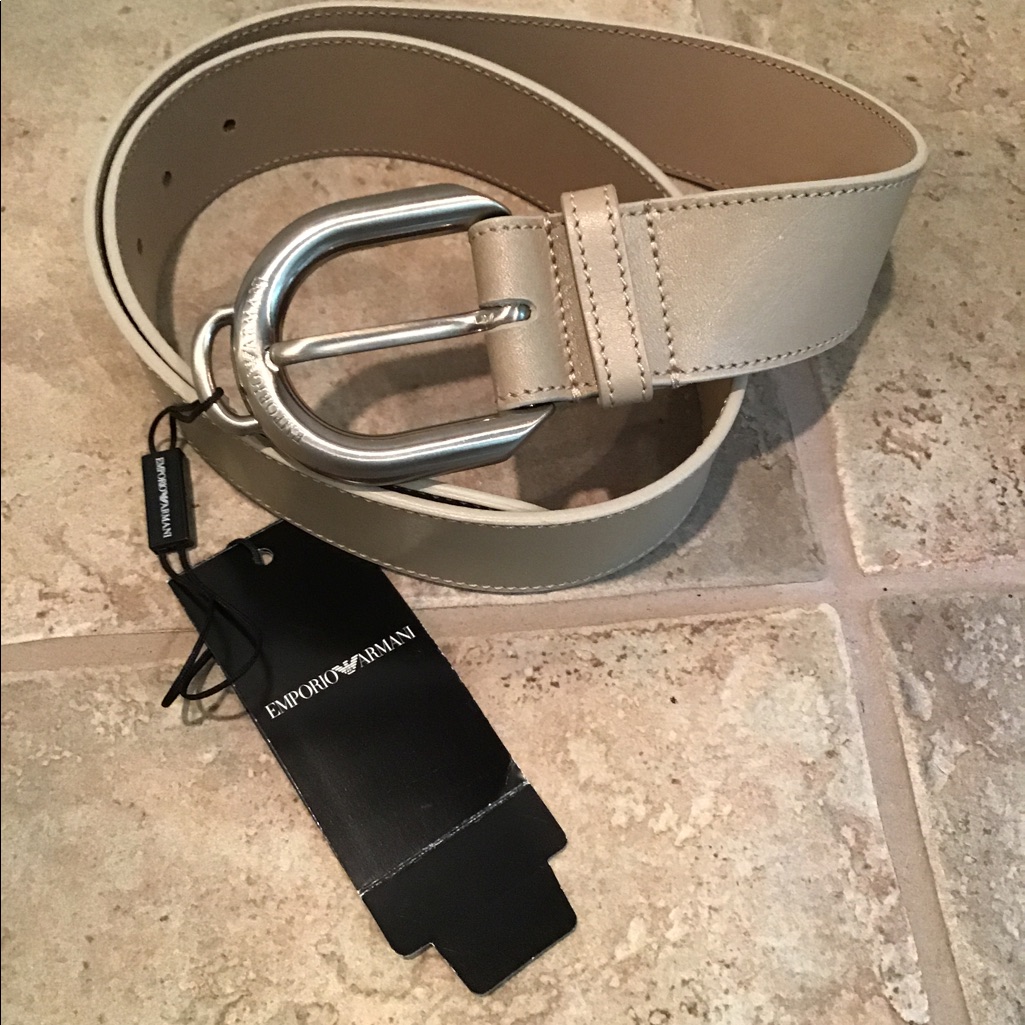 Nwt Emporio Armani Cintura Vitelli Belt 42